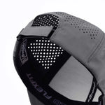 Walkoff Wood Bat Co. - Relaxed Performance Gray Hat with Rubber Circle Logo Patch