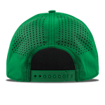 Walkoff Wood Bat Co. - Curved Bill 5-Panel Rope Kelly Green Hat with Rubber Circle Logo Patch