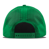 Walkoff Wood Bat Co. - Curved Bill 5-Panel Rope Kelly Green Hat with Rubber Circle Logo Patch