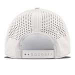 Walkoff Wood Bat Co. - Curved Bill 5-Panel Rope White Patriotic Hat with Rubber Circle Logo Patch