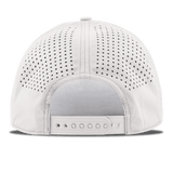Walkoff Wood Bat Co. - Curved Bill 5-Panel Rope White Patriotic Hat with Rubber Circle Logo Patch