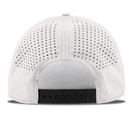 Walkoff Wood Bat Co. - Curved Bill 5-Panel Rope White Hat with Rubber Circle Logo Patch