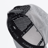 Walkoff Wood Bat Co. - Perforated Heather Gray Hat with Rubber Circle Logo Patch