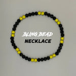 RAD - Bling Bead Necklace (Black/Yellow)