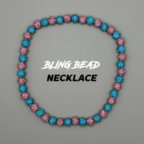 RAD - Bling Bead Necklace (Pink/Blue)