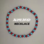 RAD - Bling Bead Necklace (Red/Blue)