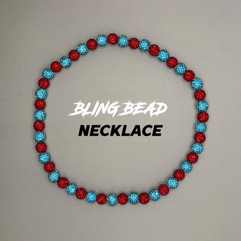 RAD - Bling Bead Necklace (Red/Blue)