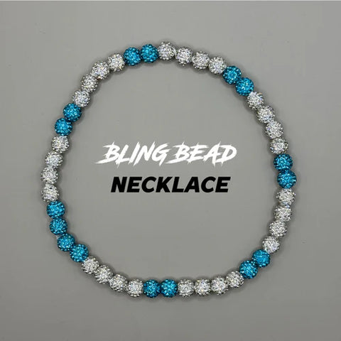 RAD - Bling Bead Necklace (Blue/Whites)