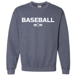 Baseball WOW Crew Neck Sweatshirt