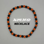 RAD - Bling Bead Necklace (Black/Orange)