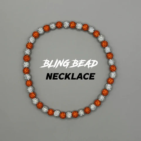 RAD - Bling Bead Necklace (Orange/White)
