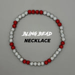 RAD - Bling Bead Necklace (Red/White)