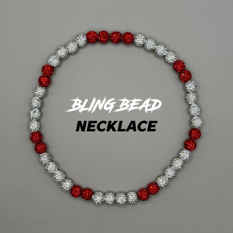 RAD - Bling Bead Necklace (Red/White)