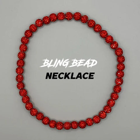 RAD - Bling Bead Necklace (All Red)