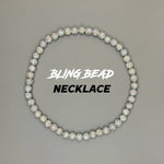 RAD - Bling Bead Necklace (All White)