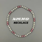 RAD - Bling Bead Necklace (Pink/White)
