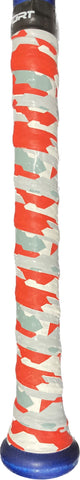 Red/White/Gray Bat Grip